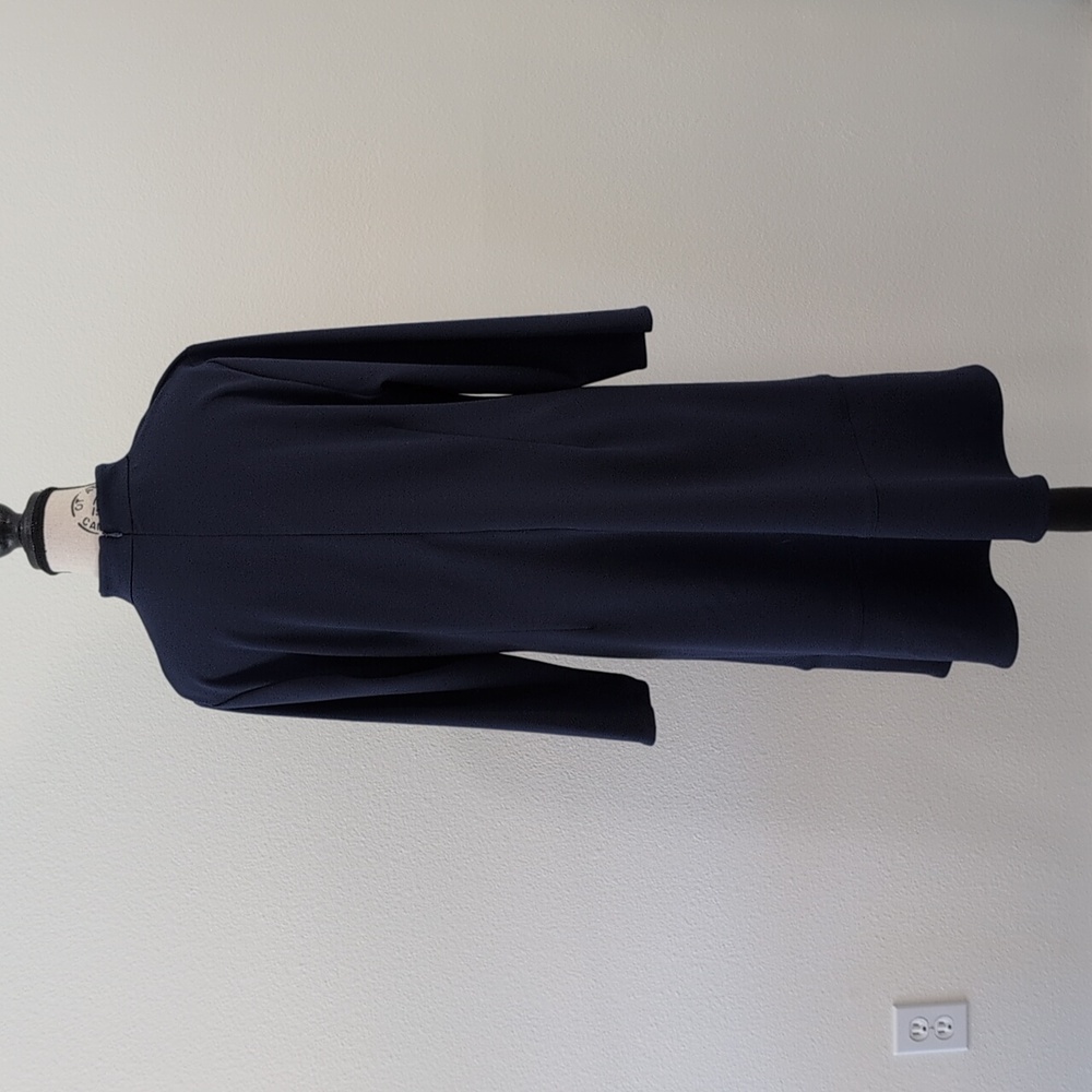 Ming Wang Navy Long Sleeve Dress